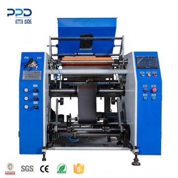 Latest Technology Automatic Electric 4KW Plastic PVC PE Cling Film Foil Rewinding Machine